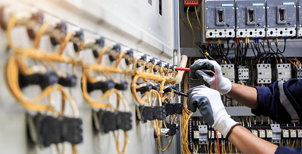 Professional Electrician technician working in Hallowell, ME